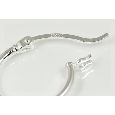 フープピアス シルバー 定番 シンプルフープピアス （直径15mm） SILVER925の画像