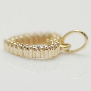 K10 ペンダントトップ 10金 パーツ イエローゴールド オープンハート