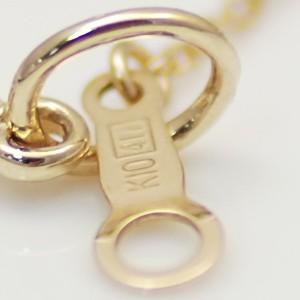 K10 ペンダントトップ 10金 パーツ イエローゴールド オープンハート