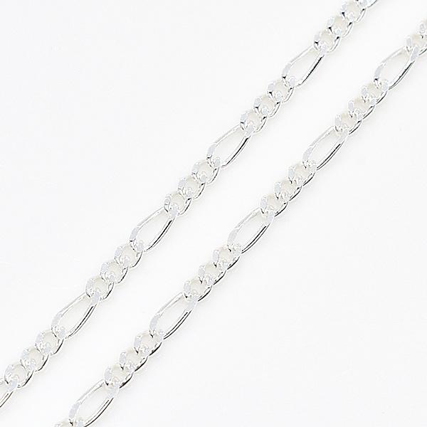 シルバーチェーン シルバー925 ネックレス チェーン フィガロチェーン 1.8mm 50cm_1