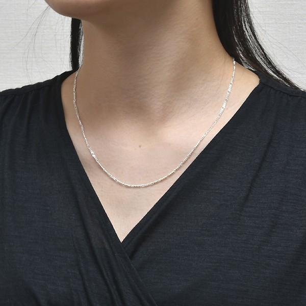 シルバーチェーン シルバー925 ネックレス チェーン フィガロチェーン 1.8mm 50cm_3