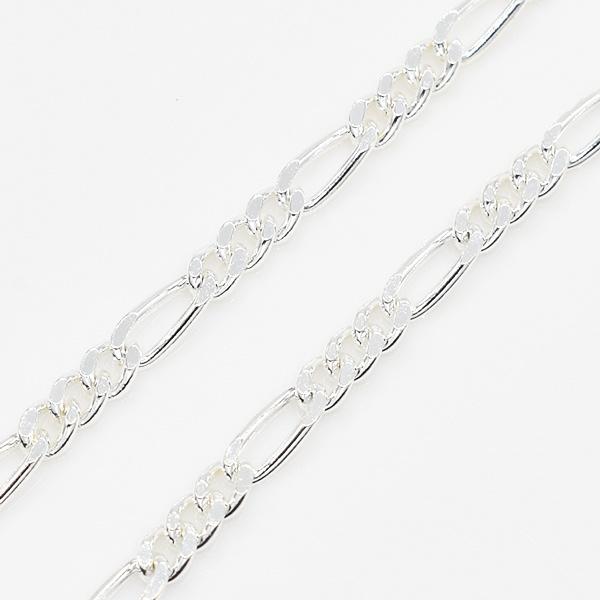 シルバーチェーン シルバー925 ネックレス チェーン フィガロチェーン 2.5mm 50cm_1