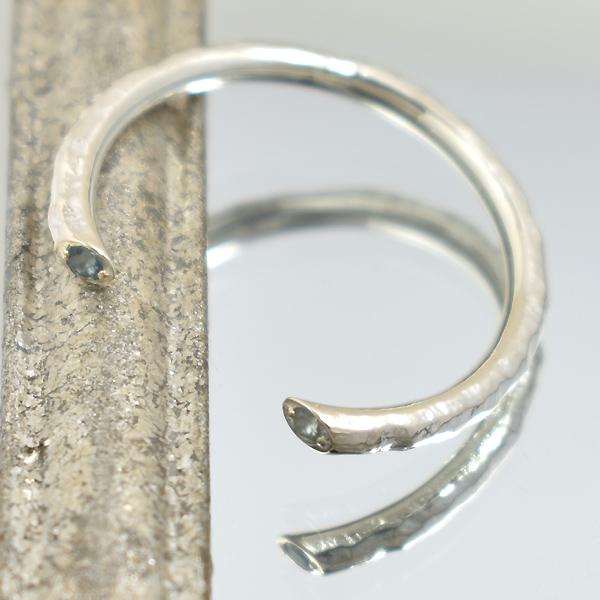 シルバーリング 天然石 アクアマリン 誕生石 13号 指輪 SILVER925 記念