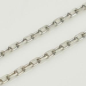 ネックレスチェーン プラチナ Pt850 アズキチェーン 0.8mm スライド 