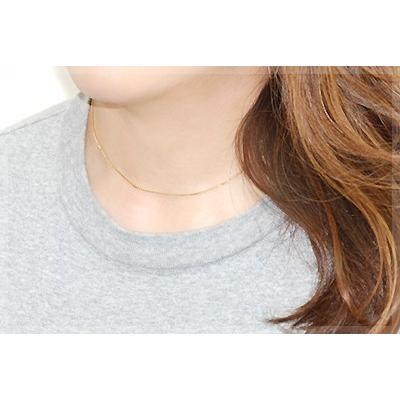 ネックレスチェーン 18金 K18 ベネチアンチェーン 1.0mm 長さオーダーチェーン 40cm〜120cm 日本製の画像