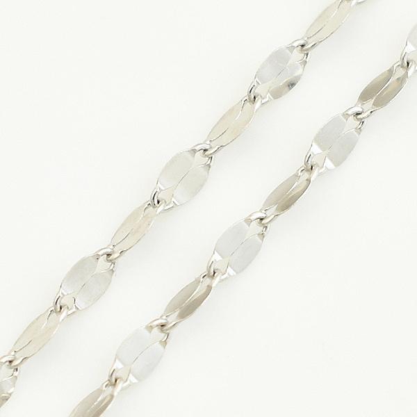 ネックレスチェーン プラチナ Pt850 ペタルチェーン 1.45mm 長さオーダーチェーン 40cm〜120cmの画像