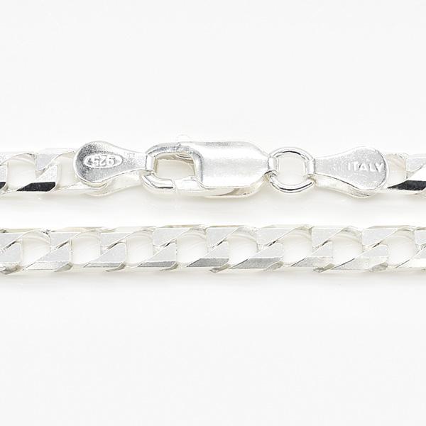 シルバーチェーン ネックレス チェーン 喜平チェーン 10面カット 3.8mm