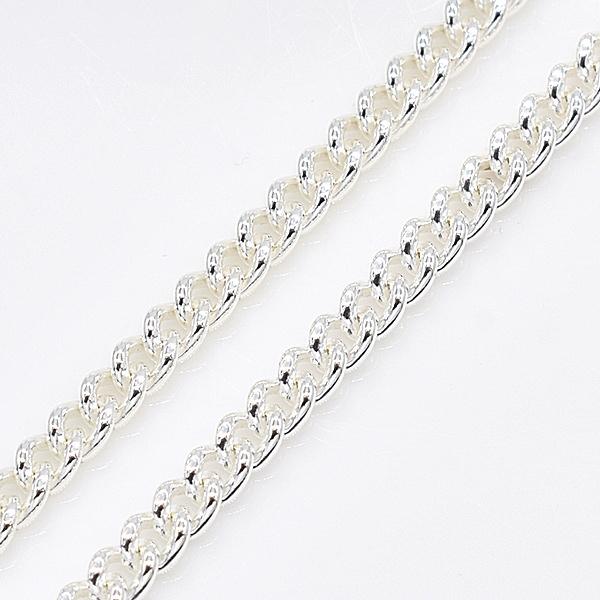 シルバーチェーン ネックレス チェーン カットなしキヘイチェーン 3.0mm 45cm シルバー925の画像