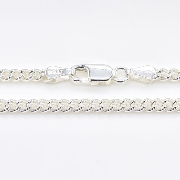 シルバーチェーン ネックレス チェーン カットなしキヘイチェーン 3.0mm 45cm シルバー925の画像