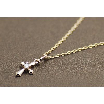 イエローゴールド K10 ネックレス クロス トップ 40cm レディース ジュエリー工房アトラス ネックレス イエローゴールドk10 アンク