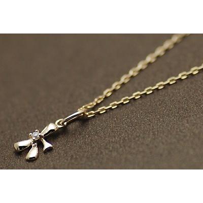 K10 ゴールド リボンモチーフ ネックレス 楽天市場】【Ribbon Necklace】 K10/K18/Pt900 リボン モチーフ