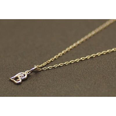 K10 ペンダントトップ 10金 パーツ イエローゴールド ハート モチーフ