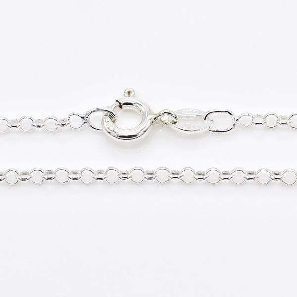 シルバーチェーン シルバー925 ネックレス チェーン ロロチェーン 2.7mm 50cm｜flash-order-chain｜03