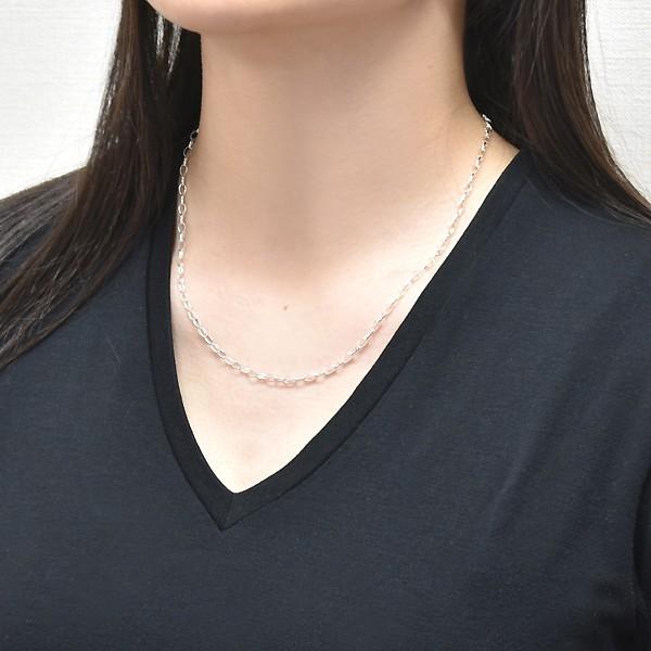 925シルバー ロングチェーンネックレス SILVER 925 ミックスパールロングチェーンネックレス 28594