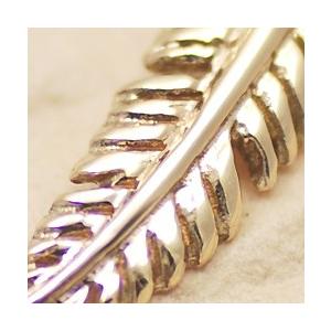 K10 ペンダントトップ 10金 パーツ フェザーペンダントトップ イエロー