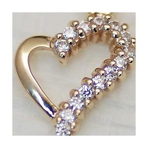 K10 ペンダントトップ 10金 パーツ イエローゴールド オープンハート