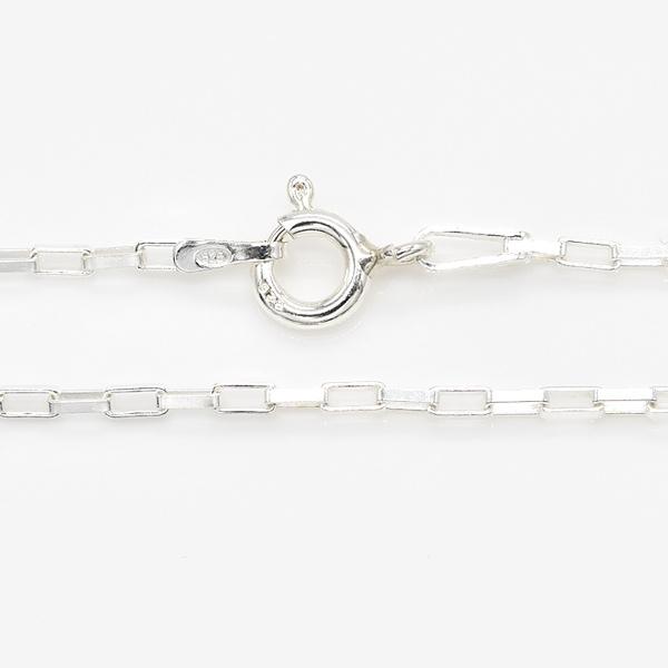 シルバー925 ボックスチェーン ネックレス 約50cm シルバーチェーン シルバー925 ネックレス チェーン ボックス