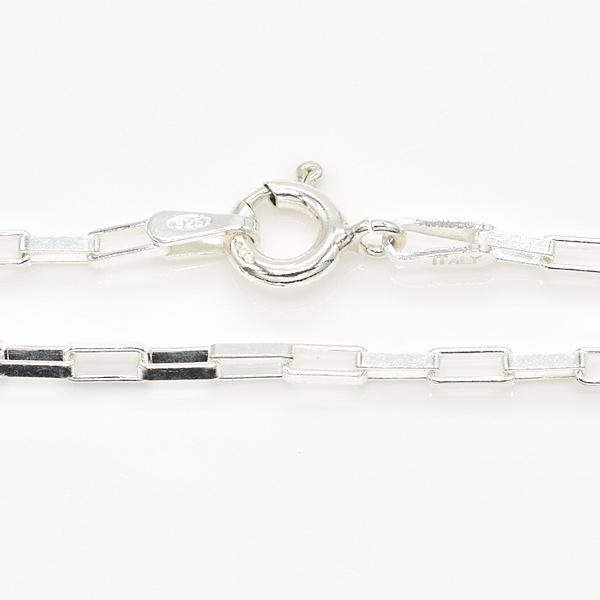 シルバーチェーン シルバー925 ネックレス チェーン ボックスチェーン 2.0mm 40cmの画像