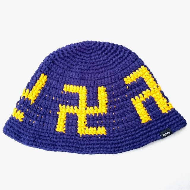 BLUCO（ブルコ） BLUCO CRUSHER HAT ネイビー/イエロー クラッシャー