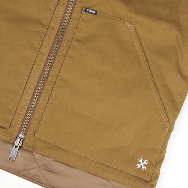 XLサイズ BLUCO RIB COLLAR DUCK VEST ダック ベスト ブラウン ブルコ | BLUCO | 02