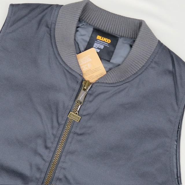 Mサイズ BLUCO RIB COLLAR DUCK VEST ダック ベスト チャコール ブルコ | BLUCO | 01