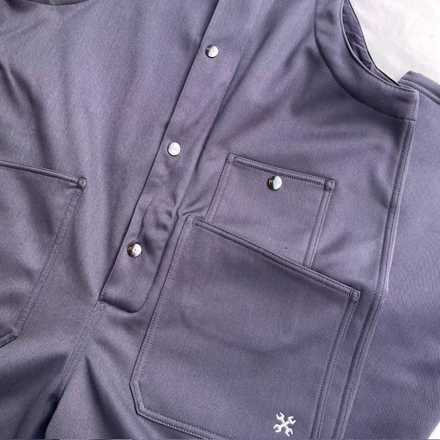 冬仕様 Lサイズ BLUCO ブルコ STRETCH WARM OVERALL ストレッチ オーバーオール グレー色 | BLUCO | 02