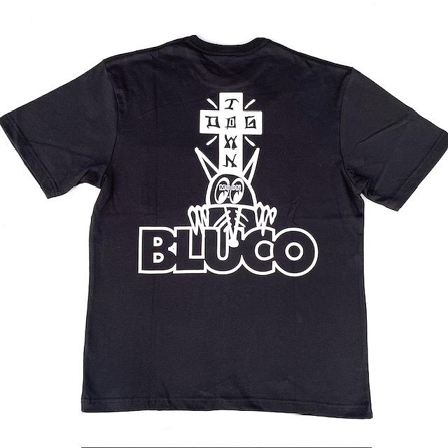 Lサイズ ブルコ MOONEYES x DOGTOWN x BLUCO コラボ ポケットTシャツ -Logo- ブラック色 ムーンアイズ | BLUCO