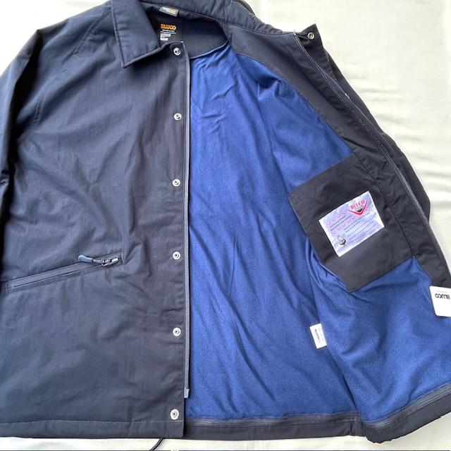 ブルコ　BLUCO　コーチジャケット　ネイビー　Lサイズ BLUCO（ブルコ） Lサイズ CORDURA リップストップ コーチジャケット