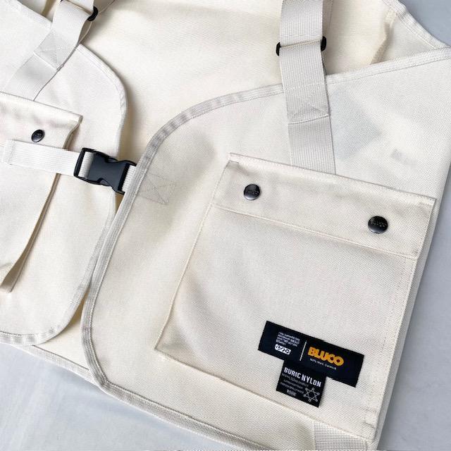 BLUCO（ブルコ） ブリックナイロン ユーティリティーベスト アイボリー