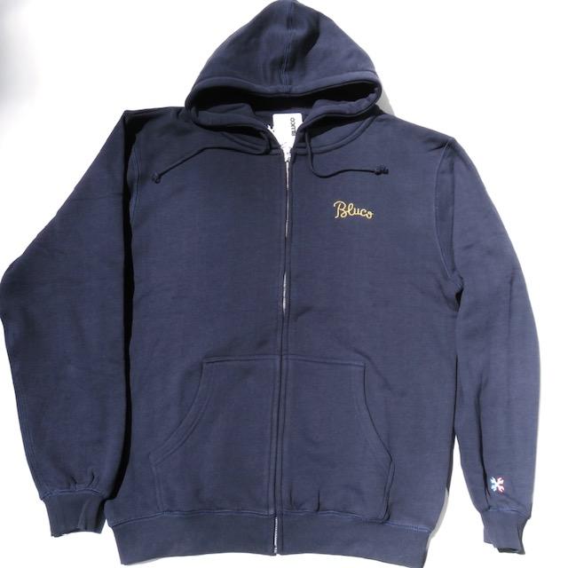 BLUCO（ブルコ） Lサイズ BLUCO HEAVY PILE SWEAT ZIP HOODIE-EMB 