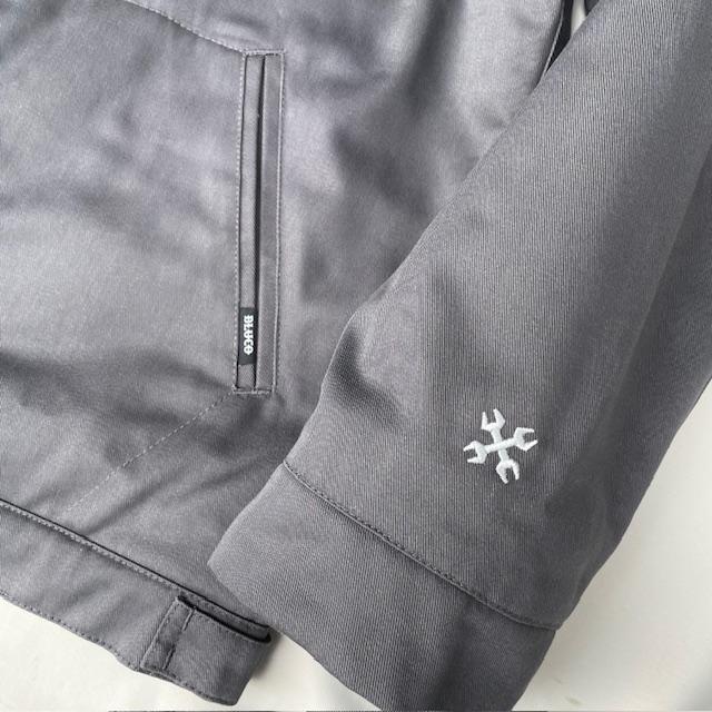 BLUCO グレー ワークコート Lサイズ BLUCO（ブルコ） Lサイズ ワークジャケット グレー色 WINTER WORK