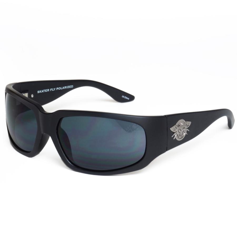 偏光レンズ ブラックフライ サングラス SKATER FLY Matt BLACK/ GREY POLARIZED (POL) BlackFlys JAY ADAMSシグネチャーモデル｜flashcadillackustom｜02