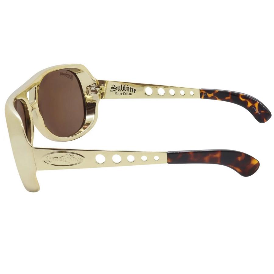 サブライム コラボ BLACKFLAYS サングラス SUBLIME KING FLY Gold/Brown ブラックフライ | BLACK FLYS | 01