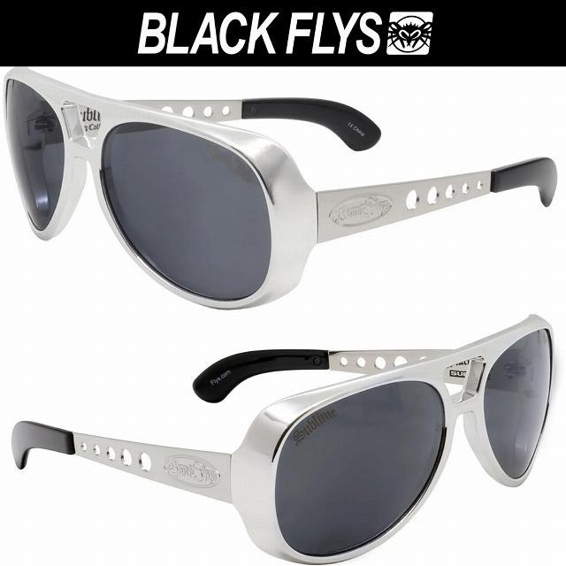 サブライム コラボ BLACKFLAYS サングラス SUBLIME KING FLY SILVER/GREY ブラックフライ | BLACK FLYS