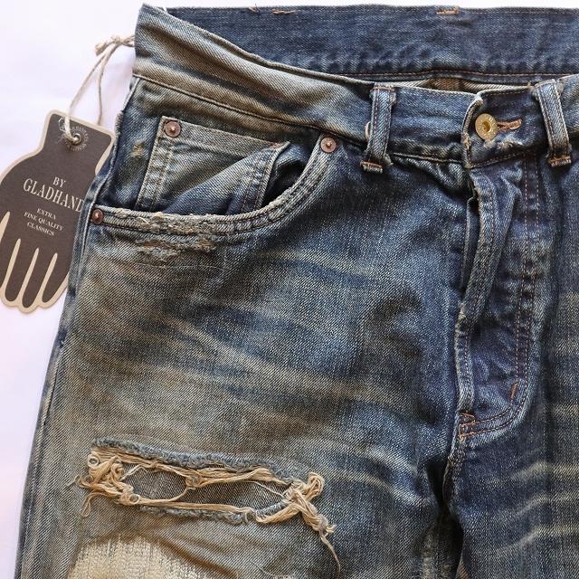 BY GLADHAND W32 バイグラッドハンド デニムパンツ GLADDEN BY GLADHAND W32 バイグラッドハンド デニムパンツ GLADDEN