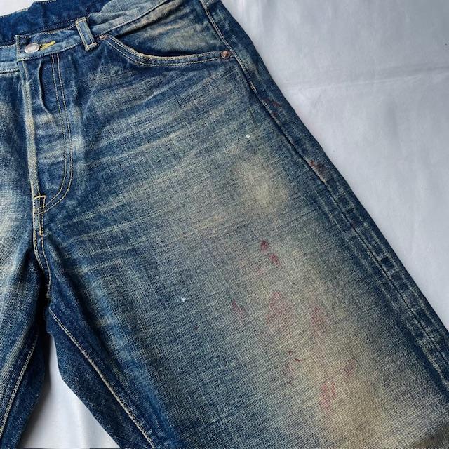 BY GLADHAND バイグラッドハンド デニムパンツ GLADDEN DENIM TYPE-4A INDIGO VINTAGE FINISHの画像