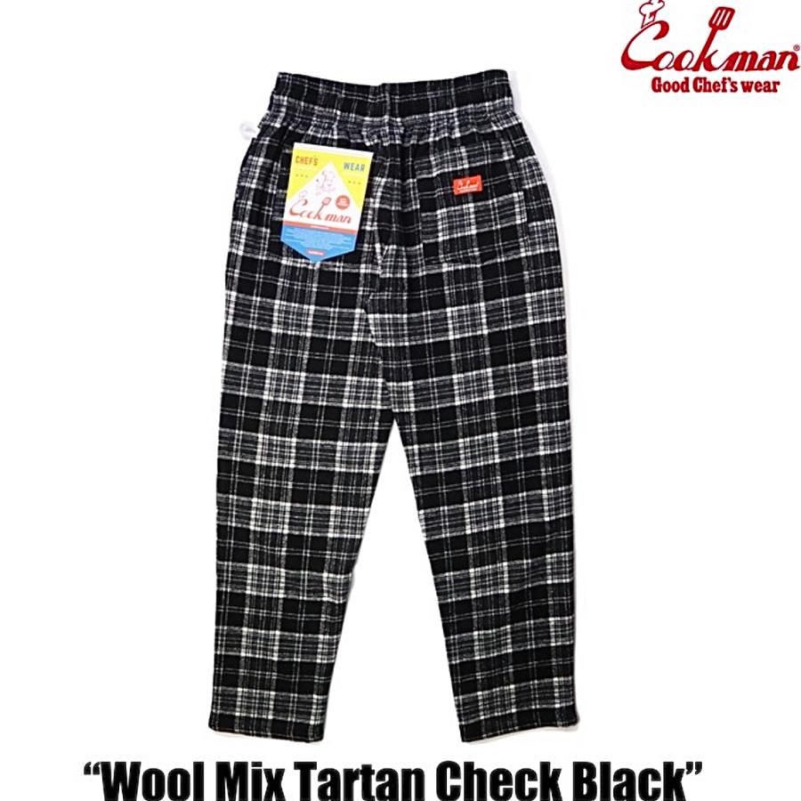パンツ Fine Wool Check Slim Chef Pants 日本未発売】 COOKMAN チェック ウールミックス シェフパンツ