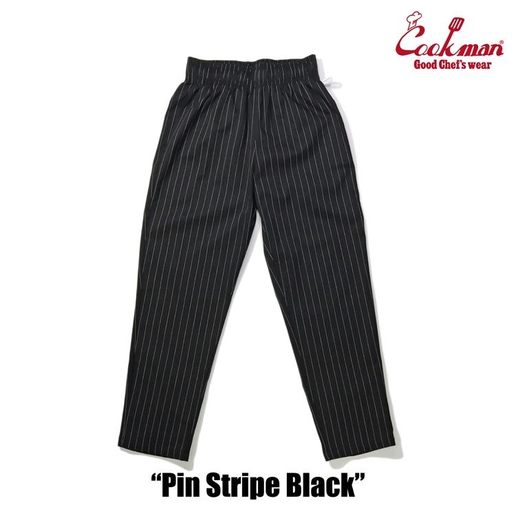 Lサイズ COOKMAN シェフパンツ Pin Stripe Black ピンストライプ ブラック クックマン Chef Pants 黒色 | COOKMAN | 05
