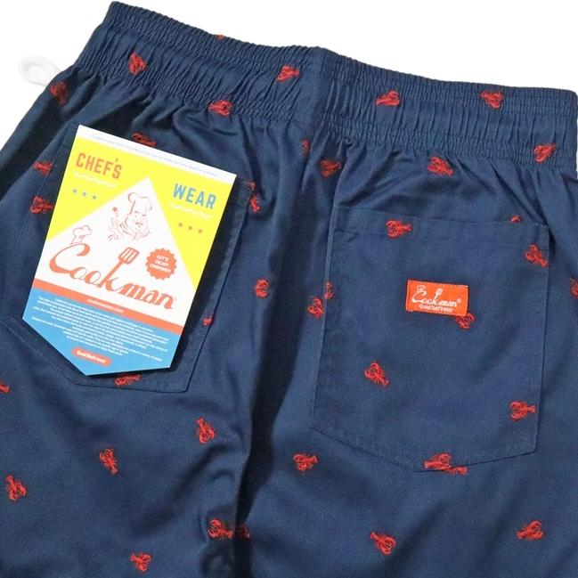 COOKMAN（クックマン） Mサイズ シェフパンツ Embroidery Lobster