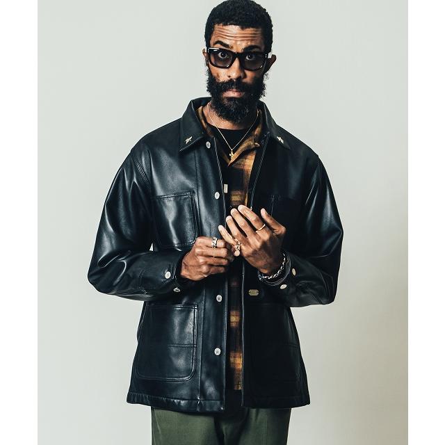 Mサイズ Crimie クライミー ショット コラボ レザー カバーオール