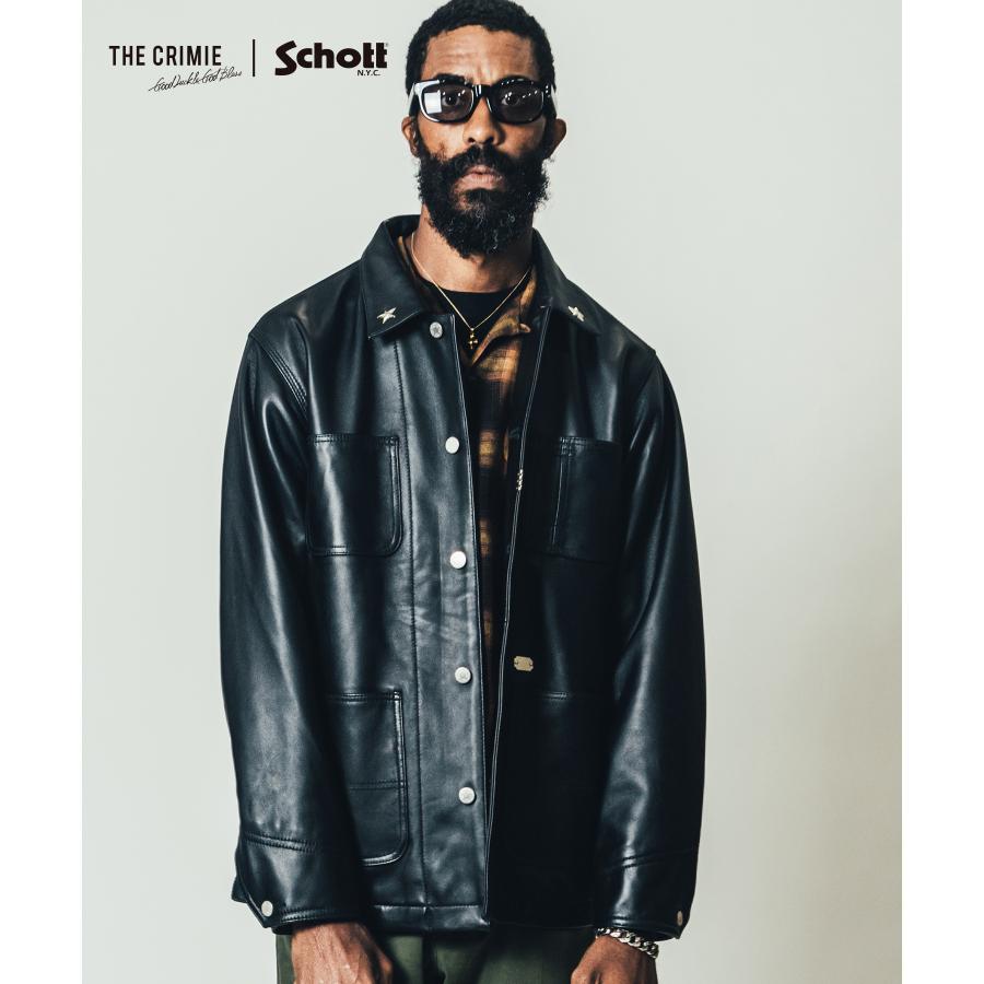 Mサイズ Crimie クライミー ショット コラボ レザー カバーオール