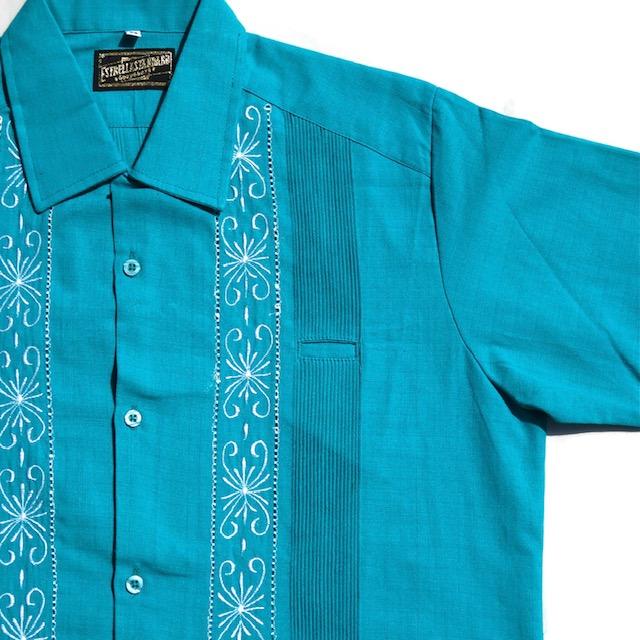 サイズ38 Estrella Standard キューバシャツ S/S GUAYABERA REJILLADA