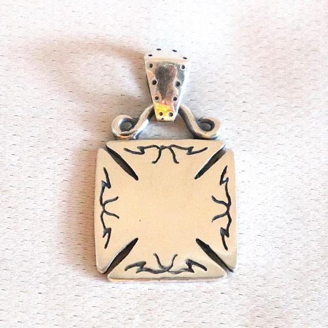 galcia ガルシア IRON CROSS アイアンクロス イーグル ペンダントトップ シルバー925／ブラス 