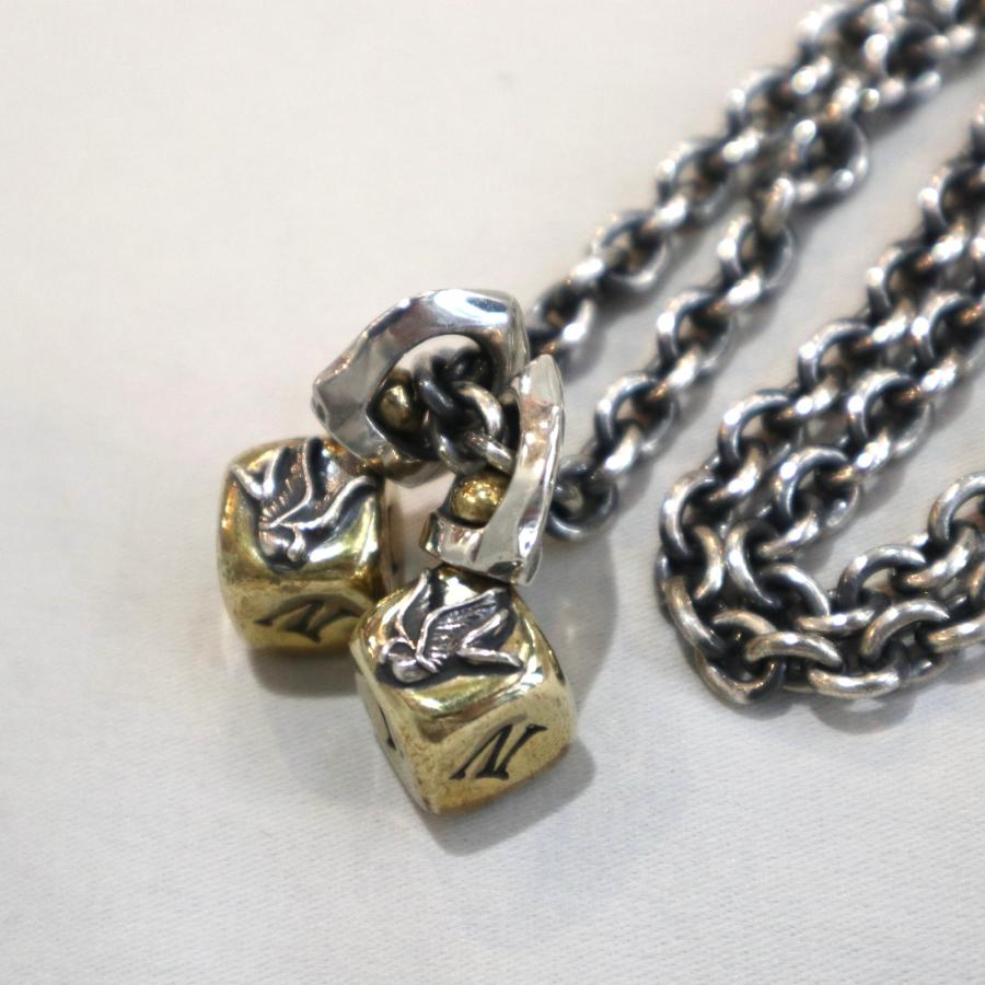 galcia ガルシア スワロー ダイス ネックレス 45cm galcia ガルシア スワロー ダイス ネックレス シルバー レッド