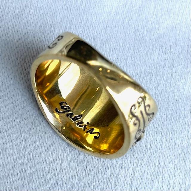 サイズ21 galcia ガルシア MEXICAN EAGLE & AGAVE 22R-AG001 リング Brass/Silver925の画像