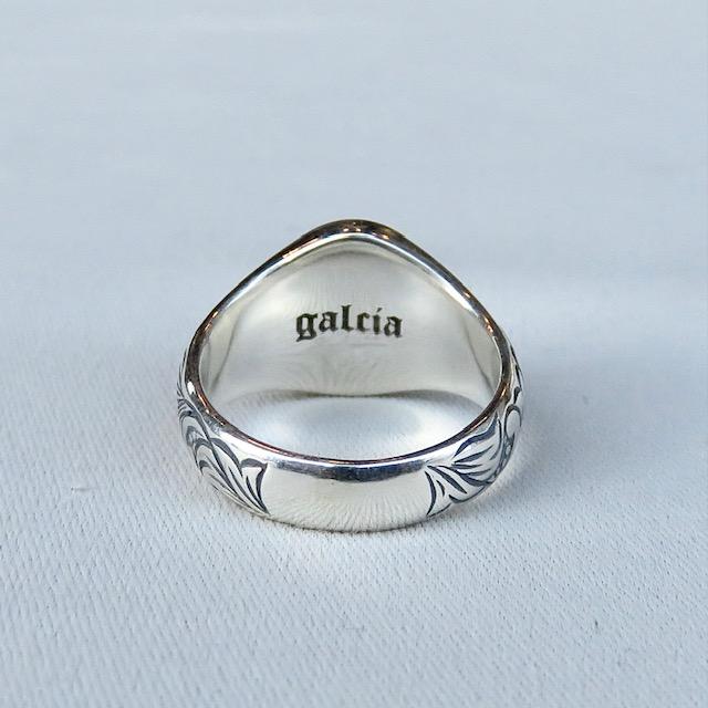 サイズ23 galcia ガルシア SWALLOW OVAL ENGRAVING リング スワロー