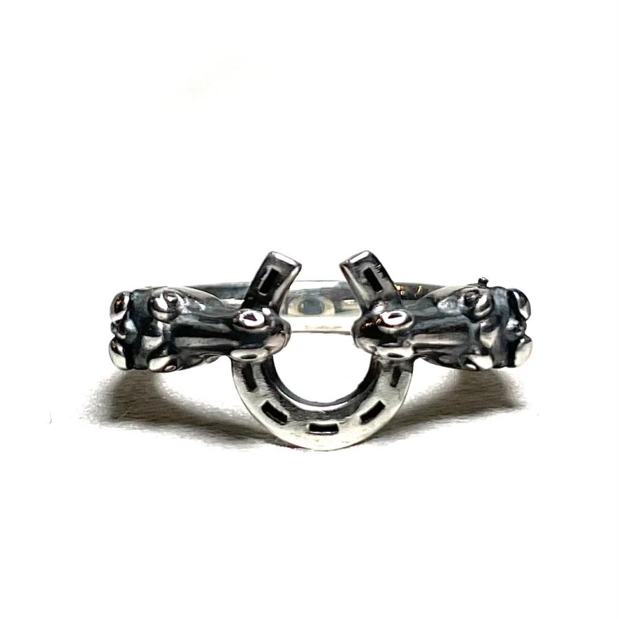 サイズ10 galcia ガルシア HORSE & HORSESHOE SMALL リング シルバー