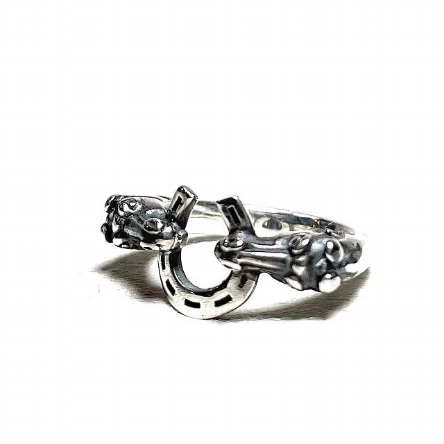サイズ11 galcia ガルシア HORSE & HORSESHOE SMALL リング シルバー