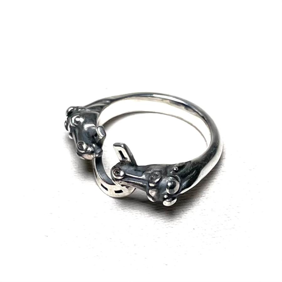 サイズ12 galcia ガルシア HORSE & HORSESHOE SMALL リング シルバー