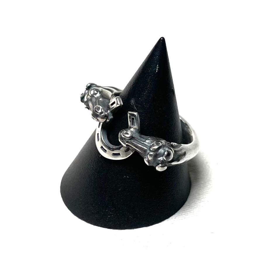 サイズ12 galcia ガルシア HORSE & HORSESHOE SMALL リング シルバー